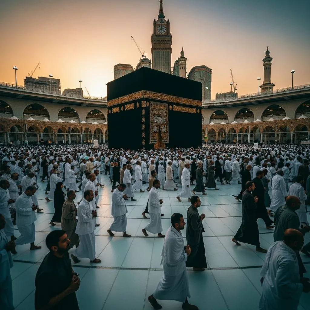 Kabe tavaf manzarası